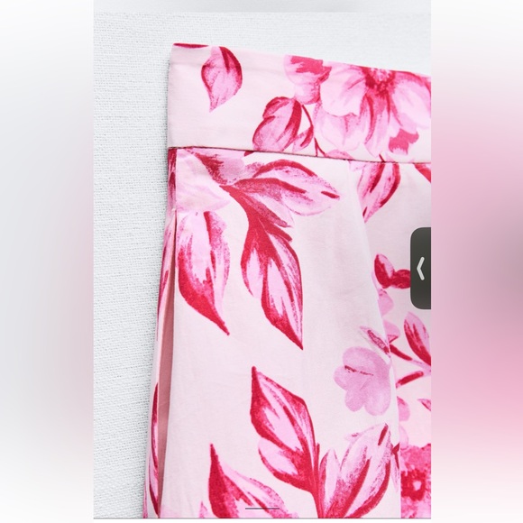 Zara floral print cotton midi skirt - Picture 9 of 13